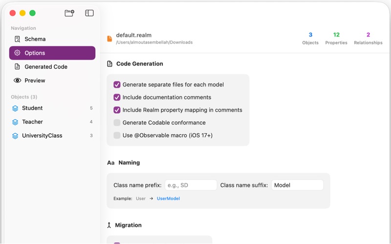 SwiftData Translator screenshot