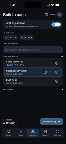 TapRVU – RVU Tracker Screenshot 3 of 6