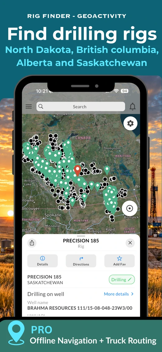 Rig Finder - GeoActivity screenshot 1