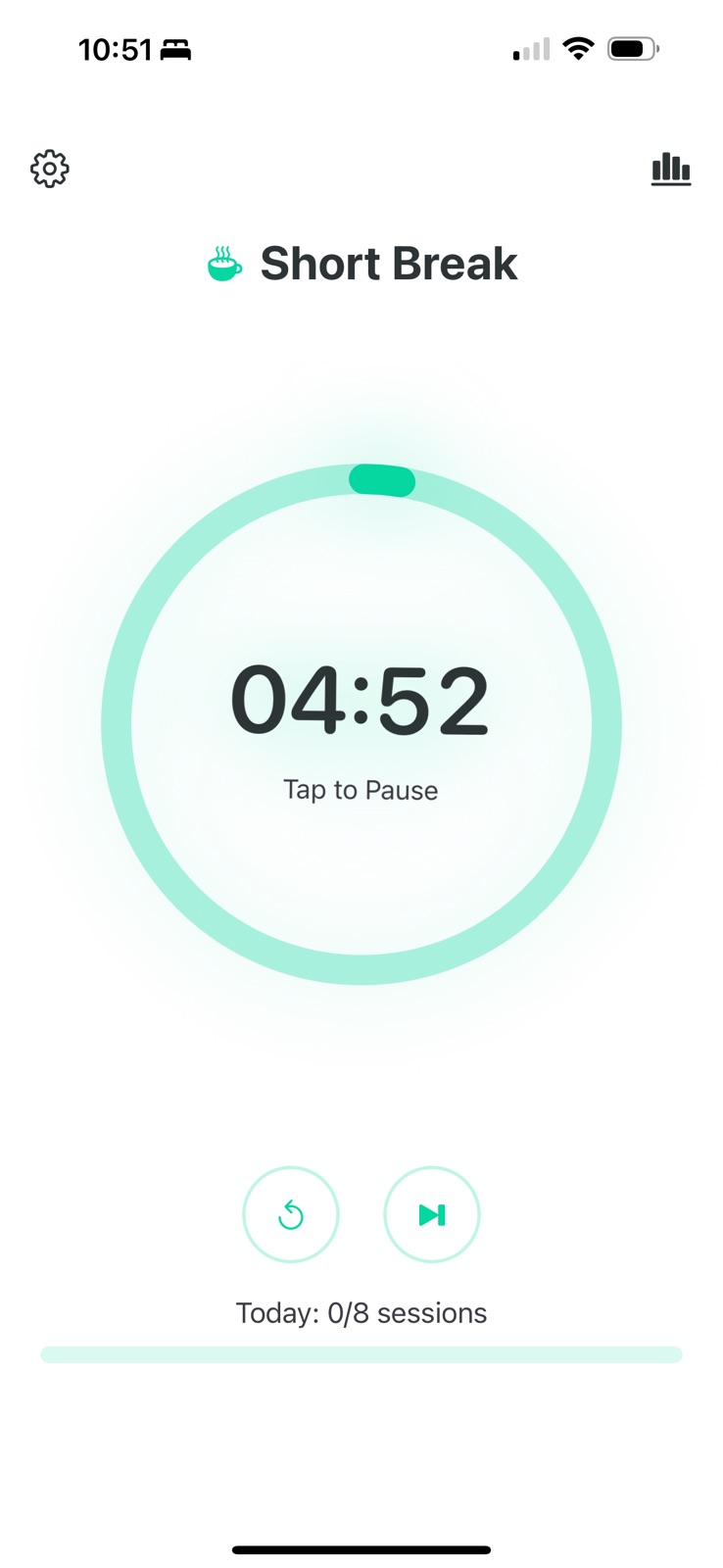 No BS Pomodoro iphone screenshot 2