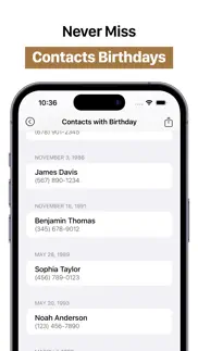 recent contacts - export csv iPhone Captures Décran 3