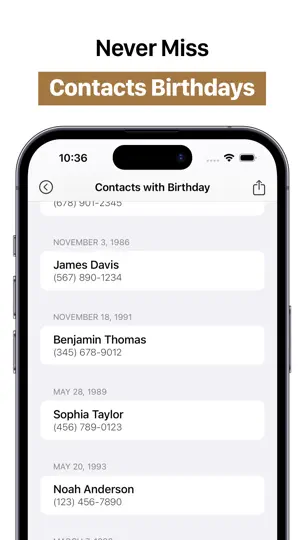 Screenshot von Contacts Export CSV auf dem iPhone 3