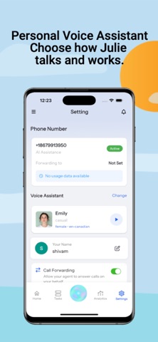 Julie AI screenshot