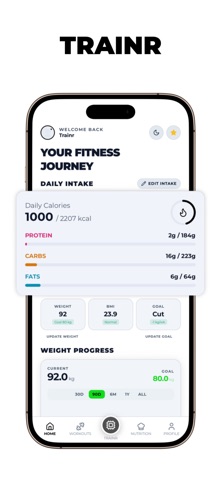 Trainr - AI Coach iPhone screenshot