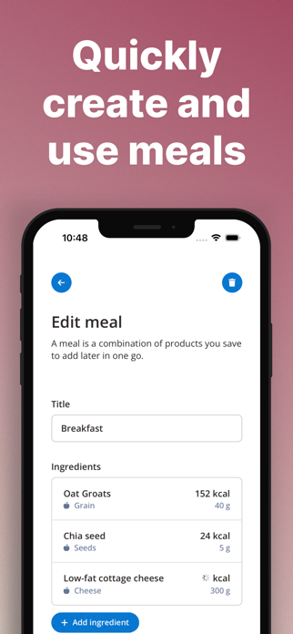 Swiftbite - Free Food Tracker Screenshot 4 of 6