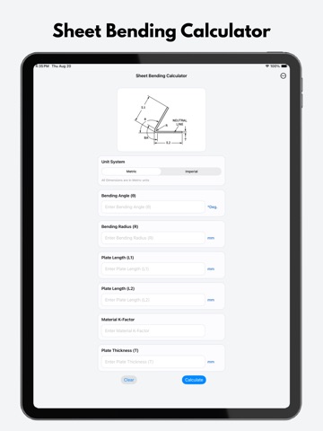 Sheet Bending Calculator Pro