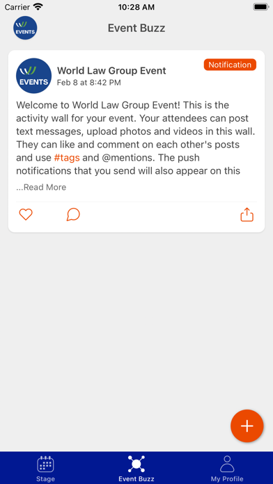World Law Group Events Screenshot