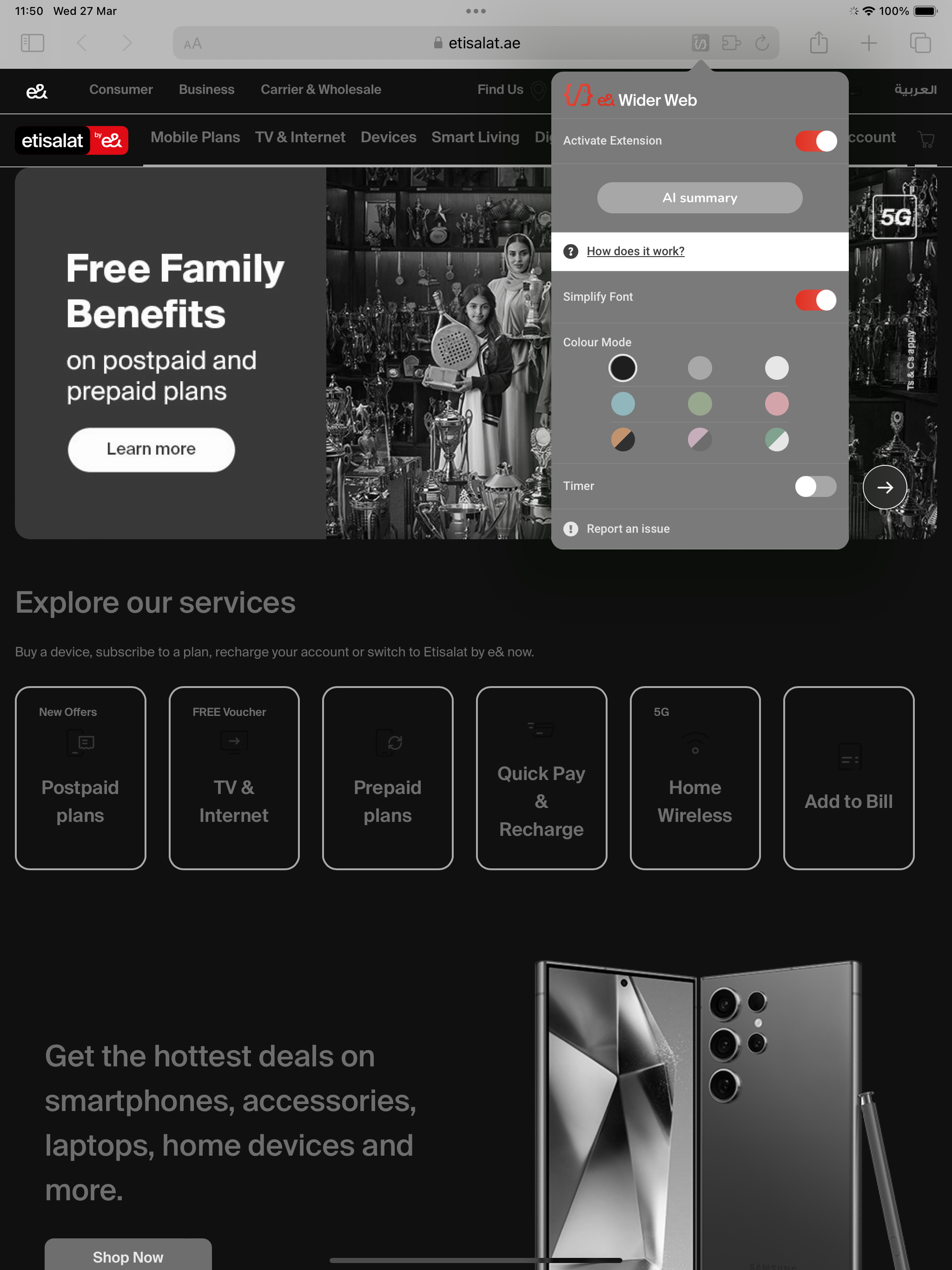 e& Wider Web