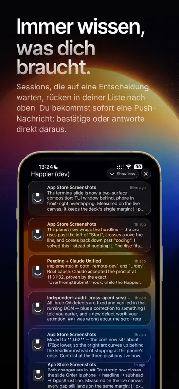 Happier - Claude, Codex remote screenshot 7 of 10