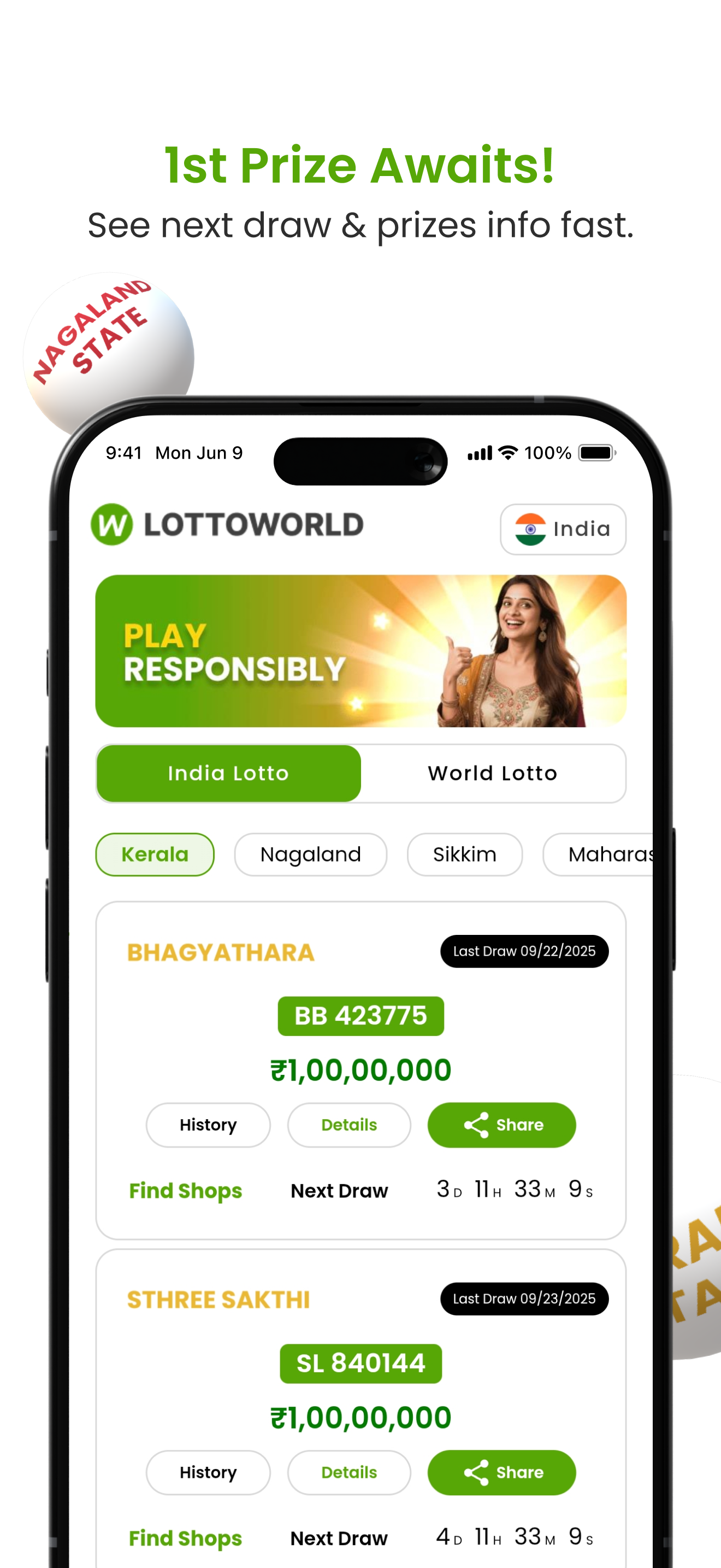 Lottoworld - Lottery Results screenshot 2
