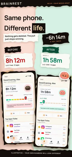 BrainRest: Screen Time Limit screenshot 3