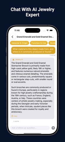 Jewelry Identifier: JewelLens iPhone screenshot
