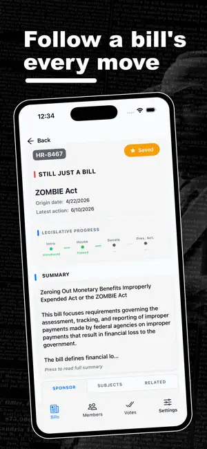My Congress : Bill & Vote News screenshot 1
