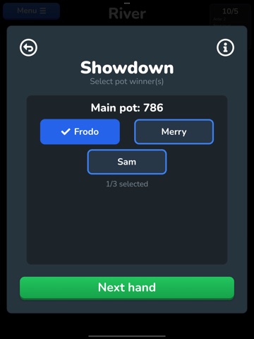 Pocket Poker Chips iPad screenshot