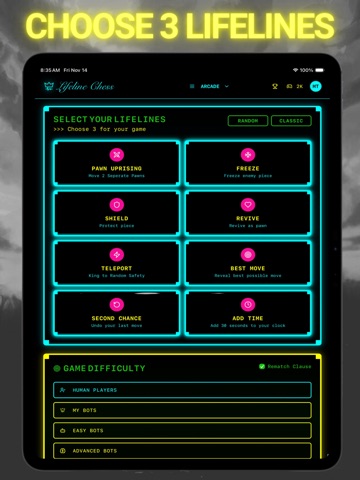 Lifeline Chess iPad screenshot