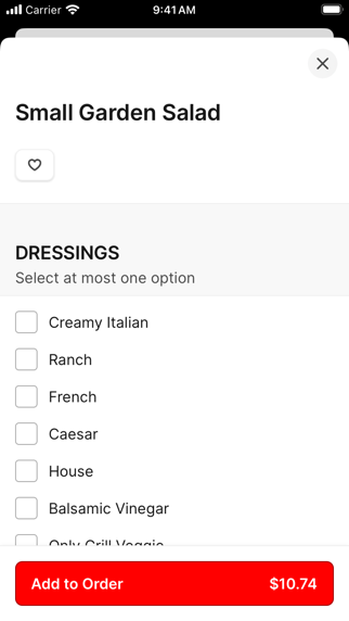 App screenshot