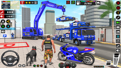 Police Transport Truck Driving Screenshot