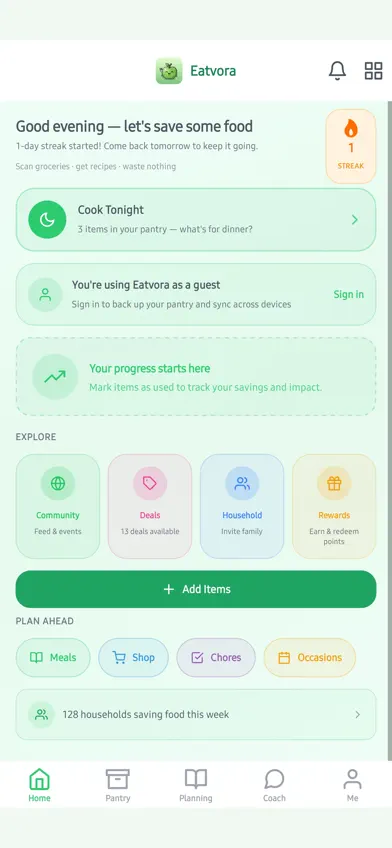Eatvora screenshot 1
