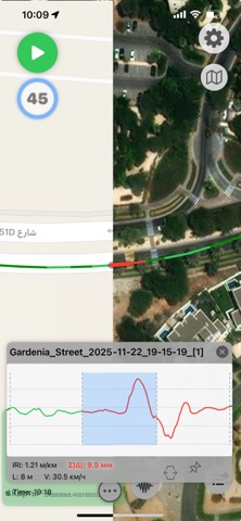IRITracker Road Roughness screenshot