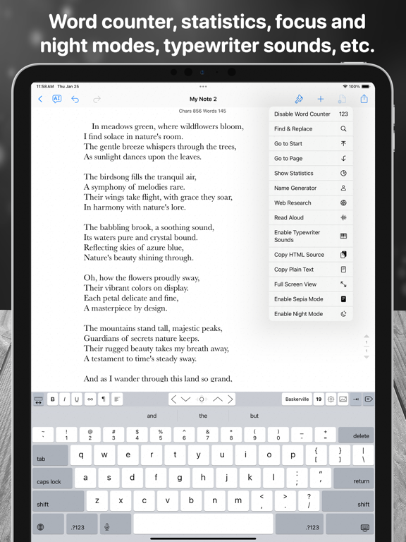 Scrivener Companion - Scrivo iPad screenshot