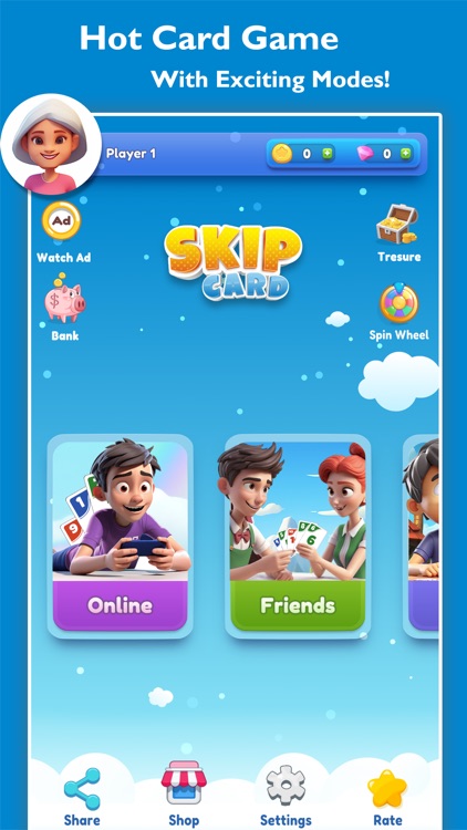 Skip Card : Fun Solitaire Game