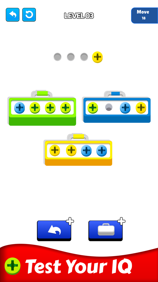 #2. Screw Sort! (iOS) 由: Jaymin Sorathiya