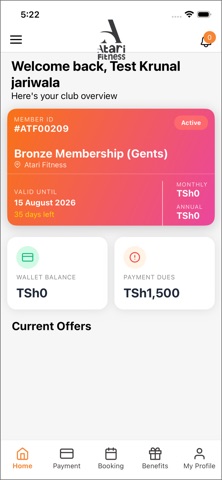 Atari Fitness App screenshot