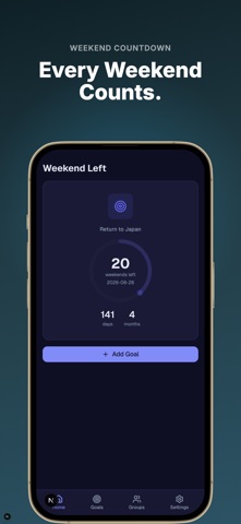Weekend Left: Day Countdown iPhone screenshot
