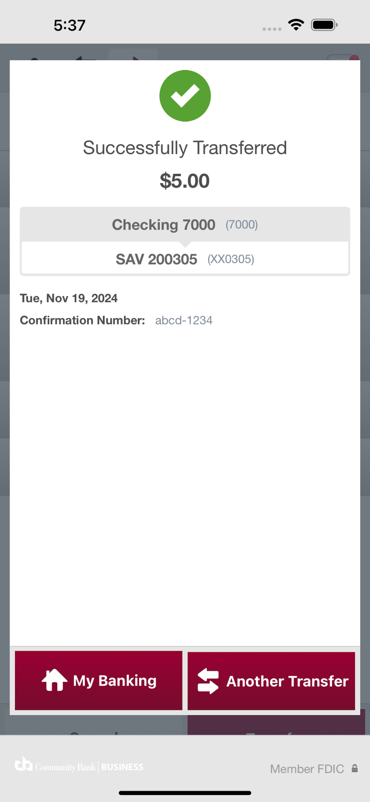 Community Bank Business Mobile screenshot 7