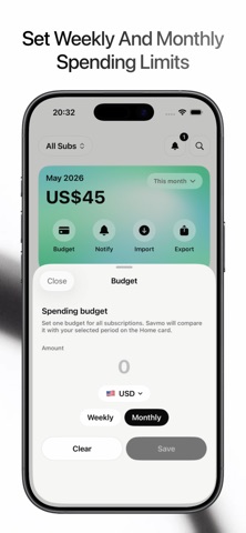 Savmo: Subscription Manager screenshot
