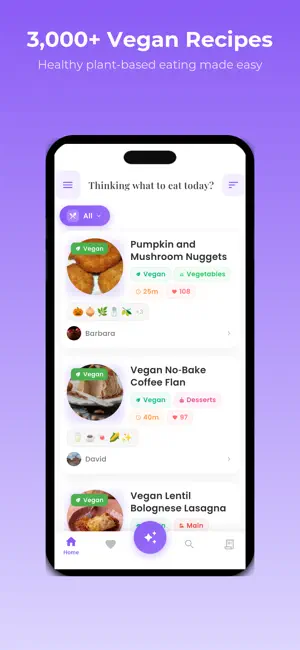 Vegan Recipes: AI Chef screenshot 1