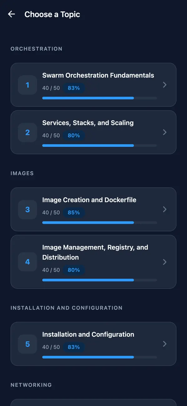 Screenshot #2 pour Docker DCA Exam Prep
