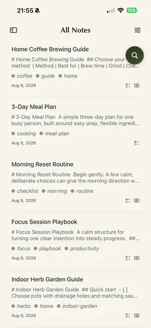 Truffle Journal screenshot 1