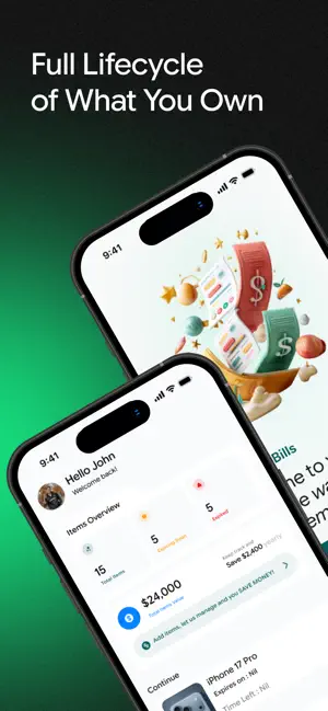 HoldMyBill Warranty & Receipts screenshot 1