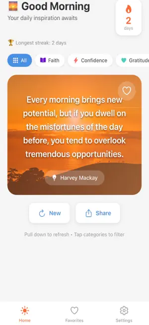Rise Daily: Affirmations screenshot 1