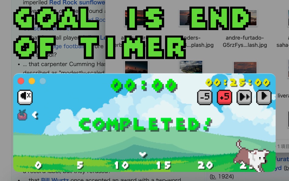 #3. WalkingDays - Pomodoro Timer (macOS) 由: Hiroshi Hashiguchi