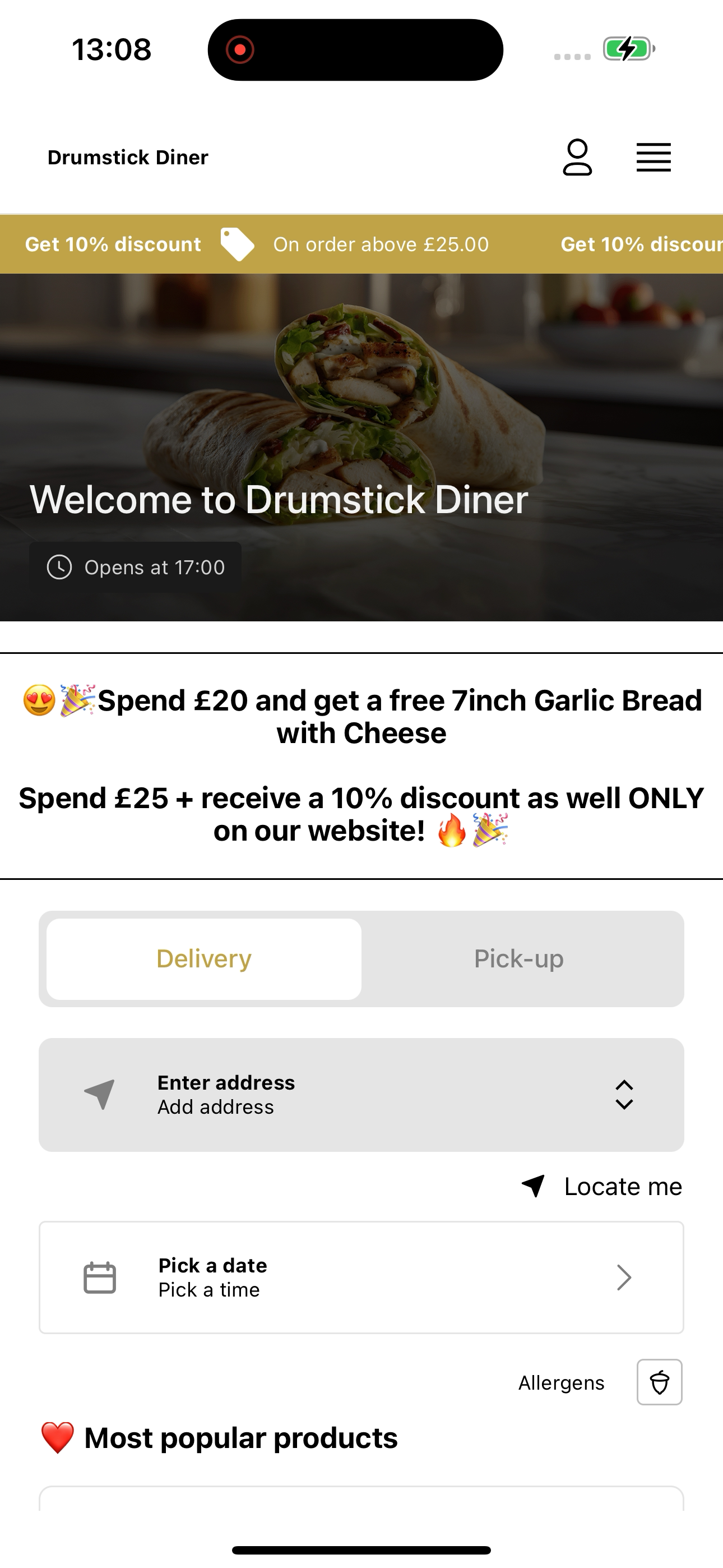 THE DRUMSTICK DINER screenshot 3