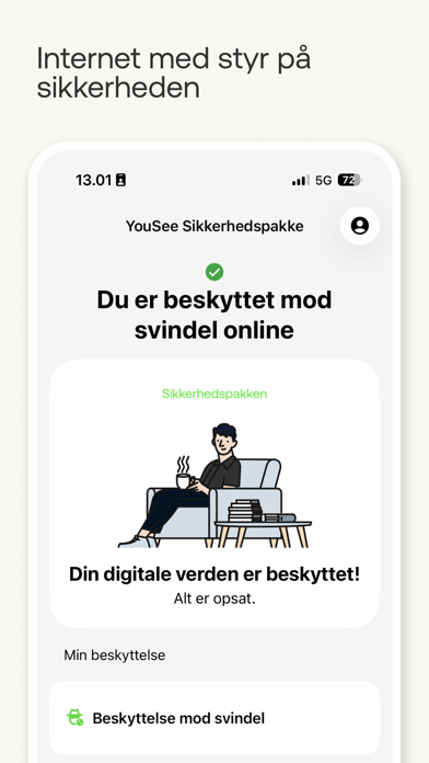YouSee Sikkerhedspakken app screenshot