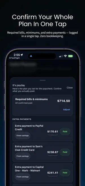 Paycheck Debt Planner screenshot 2