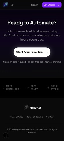 NexChat ai iPhone screenshot