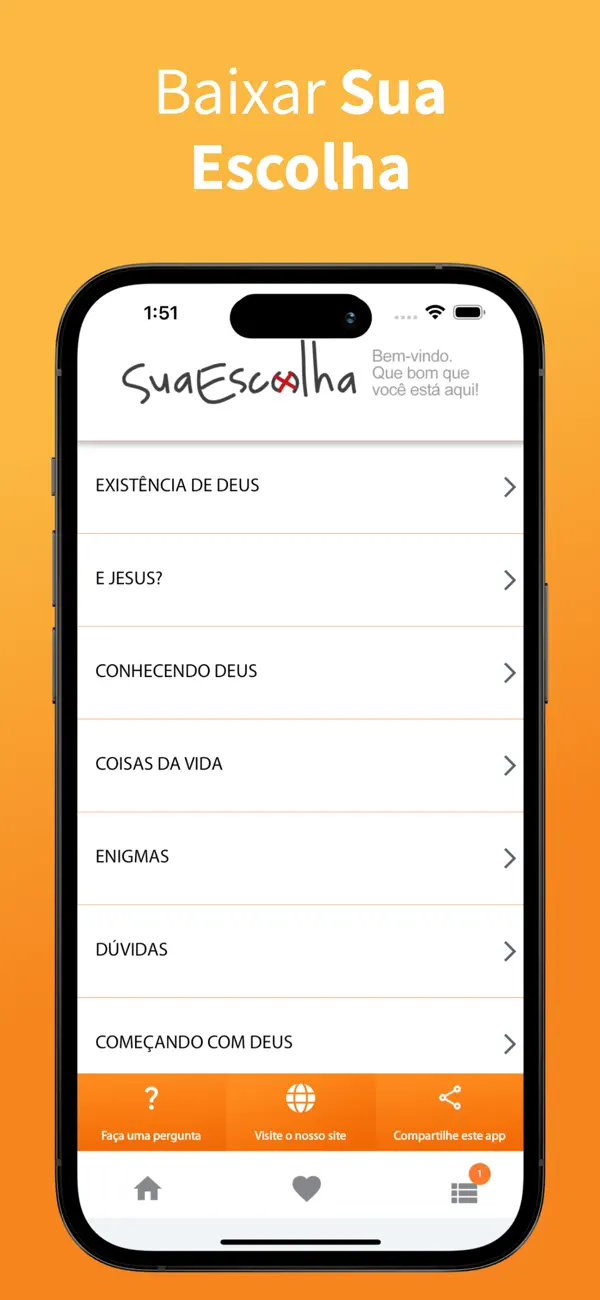 Screenshot #1 pour SuaEscolha