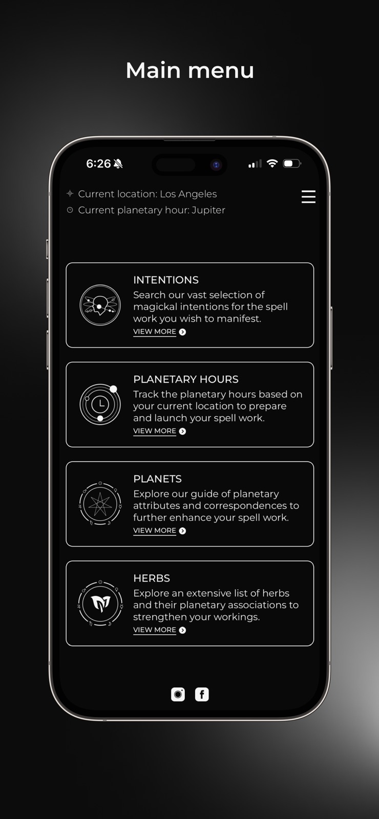 Planetary Magick iphone screenshot 1