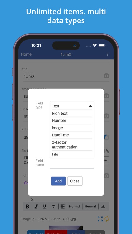 File Password Keeper: 1LimX screenshot-4