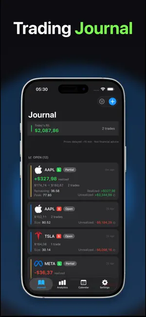 Trading Journal: Mantis screenshot 1