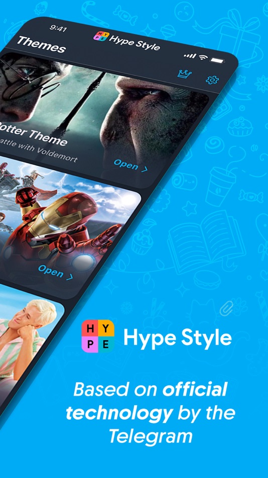 #2. Hype Style for Telegram (iOS) Podle: Almaz Kamaletdinov