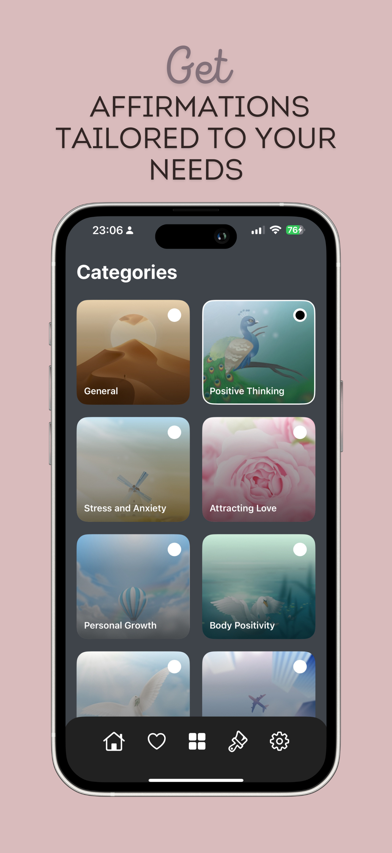 Affirmation Widget - Quotivate