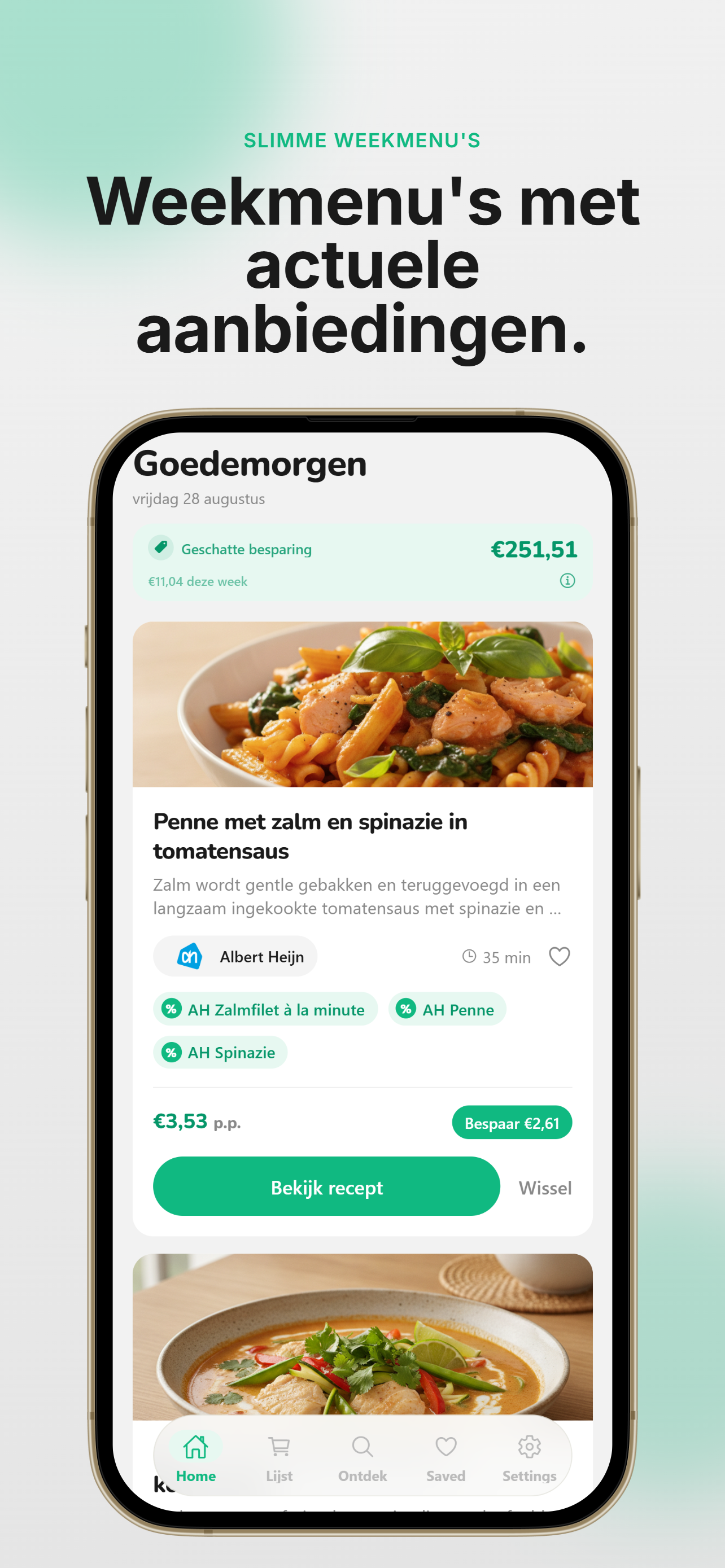 Suppie: Weekmenu Aanbiedingen