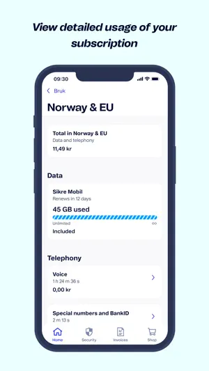 Mitt Telenor screenshot 2