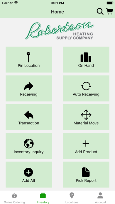 Robertson Heating Supply Screenshot
