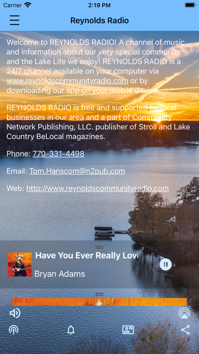 Screenshot 3 of Reynolds Radio App